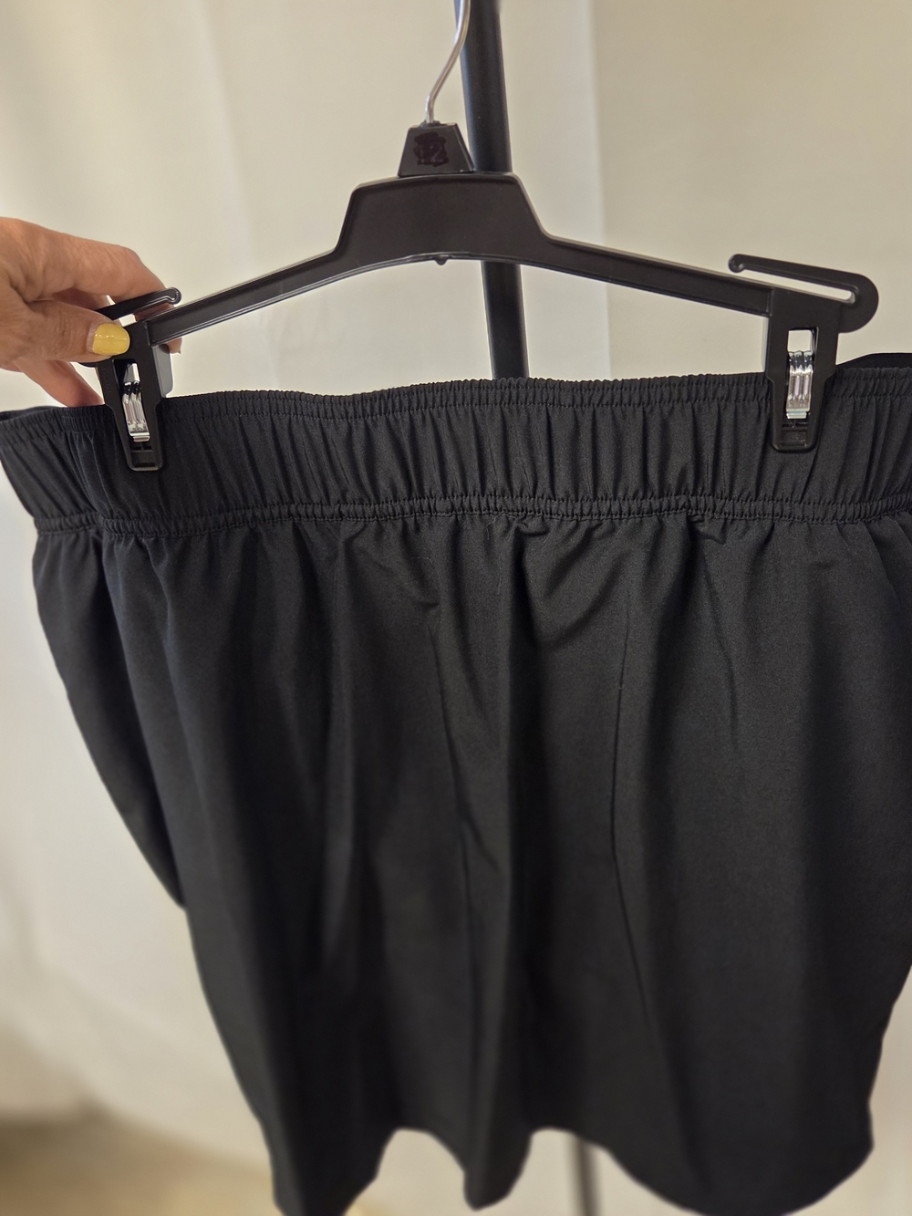 Lands' End Black One-Piece Swimsuit with Elastic Waist
